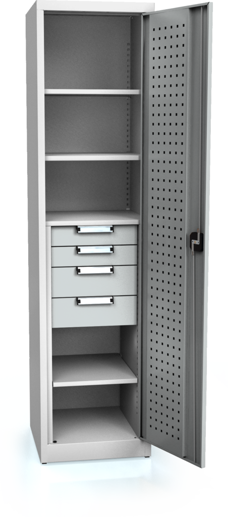 System cupboard UNI 1950 x 490 x 500 - shelves-drawers